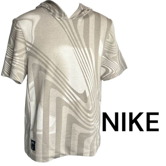 Nike Yoga Dri-fit A.I.R. Robbie Simon Training Hoodie S/S New Men’s Small Tan - Picture 2 of 16
